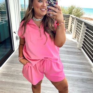 Mary Square Pink Women's Set